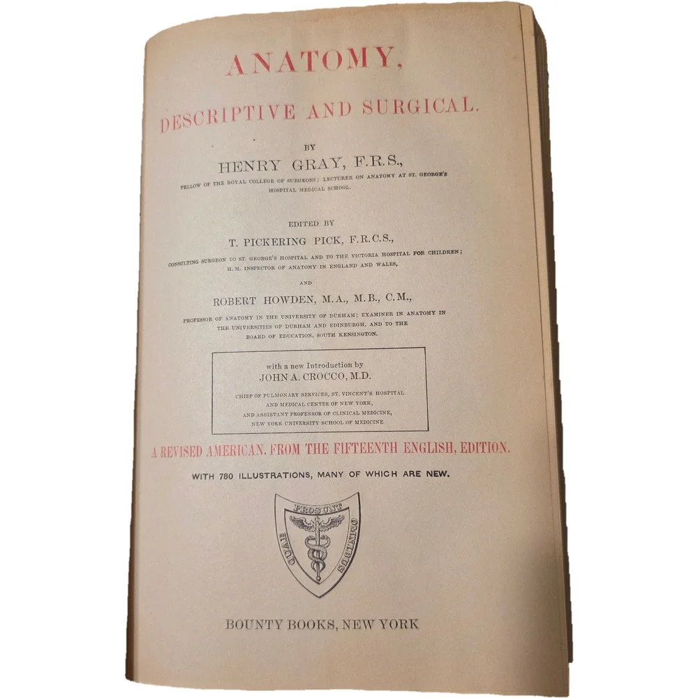 Gray's Anatomy Classic Collector's Edition Hardcover 1977 Bounty Books